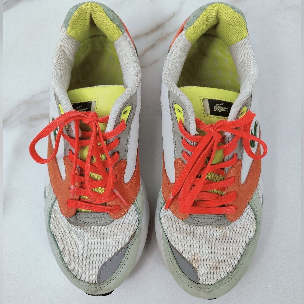 Lacoste Women's Storm 96 Color Block Trainers Sneakers, Sz 6 - Picture 7 of 13